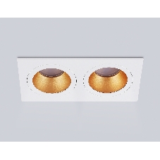 Встраиваемый точечный светильник Ambrella light TN102831/2 WH/GD белый/золото GU5.3/2 178*93*50