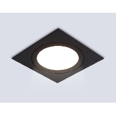 Светильник Ambrella light TN6609 BK черный IP44 GX53 max 15W 110*110*23
