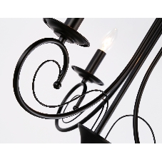 Светильник Ambrella light TR9606/3 BK черный E14/3 max 40W D560*650
