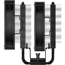Кулер для процессора PCCooler RT720 TC BK (270W, 4-pin PWM, 157.5mm, Al/Cu, 7x6mm, 2x120mm, 73.32CFM, 34.9dBA, 2200RPM, S: 1851/1700/1200/115X, AM5/AM4, black)