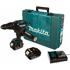 Дрель Makita DHP451RFE Дрель ак(уд), 18В,2х3Ач Li-ion,БЗП-13мм,0-300\0-600\0-1700об\м,80\40Нм,2.2кг,чем,подсветка