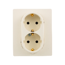 Розетка 2X2К+З винтыСЛНК ETIKA Розетка 2X2К+З винтыСЛНК ETIKA