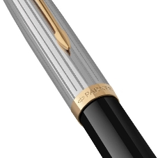 Ручка перьевая Parker 51 Premium (CW2169030) Black St.Steel GT, F, сталь нержавеющая, подарочная коробка