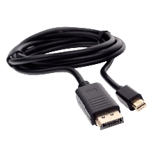 Кабель miniDP<->DP Cablexpert CCP-mDP2-6, 20M/20M, v.1.2, 4K, 1.8м, черный, позол.разъемы, пакет