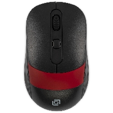 Мышь беспроводная Oklick 310MW черный/красный, 3200 dpi, радиоканал, USB, кнопки - 4