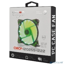 Вентилятор для корпуса Crown CMCF-12025S-1222 черный/зеленый, 120 мм, 1650 об/мин, 28 дБ, 3 pin