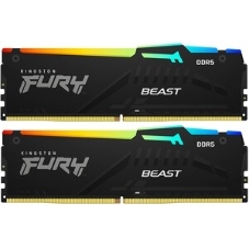 Оперативная память Kingston Fury Beast, DDR5, 32Gb (2x16 Gb), 6800 MHz, CL34, радиатор, черный