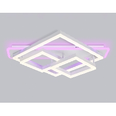 Светильник Ambrella light FA8531 WH белый 132W 3000K-6400K+RGB 630*570*160 (ПДУ РАДИО 2.4G)