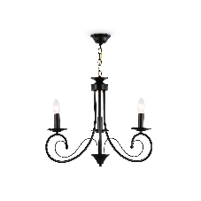 Светильник Ambrella light TR9606/3 BK черный E14/3 max 40W D560*650
