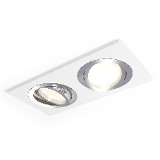 Комплект встраиваемого поворотного светильника Ambrella light XC7635082 SWH/PSL белый песок/серебро полированное MR16 GU5.3 (C7635, N7003)