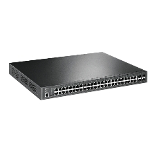 Коммутатор 48-port Gigabit PoE+ L2+ switch, 48 802.3af/at PoE+ ports, 4 Gb SFP slots, 1 RJ-45 + 1Micro-USB console ports, 348W PoE budget