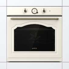 Встраиваемая электрическая духовка GORENJE/раиваемая электрическая духовка,ширина 60 см,объем 77л,пиролитическая эмаль,слоновая кость