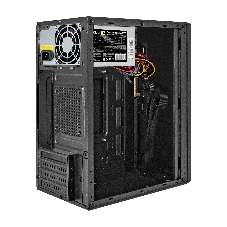 Компьютерный корпус Minitower ExeGate BAA-303-AA500 (mATX, БП AA500 с вент. 8см, 2хUSB, HD Audio, черный)