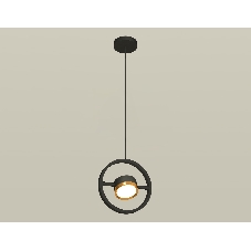 Светильник Ambrella light XB9112103 SBK/PYG черный песок/золото желтое полированное GX53 (C9112, N8124)
