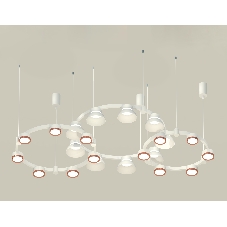 Светильник Ambrella light XR92082020/22 SWH/PPG/FR белый песок/золото розовое полированное/белый матовый GX53