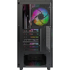 Компьютерный корпус Montech XR Wood черный без БП ATX 3x120мм 2xUSB3.0 audio bott PSU