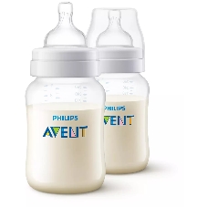 Бутылочка для кормления Philips SCY103/02, Anti-colic 1+ мес., 260 мл, 2 шт.
