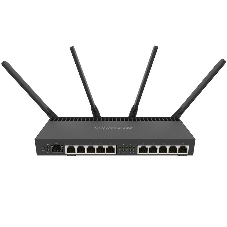 Маршрутизатор MIKROTIK RB4011iGS+5HacQ2HnD-IN 10x10/100/1000 LAN, 1 SFP+, 2,4Ghz/5Ghz, 802.11a/b/g/n/ac