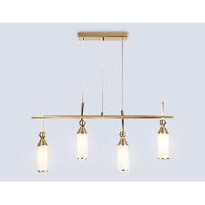 Светильник Ambrella light LH55274/4 BS/FR латунь/белый матовый E14*4 max 40W 845*65*1150