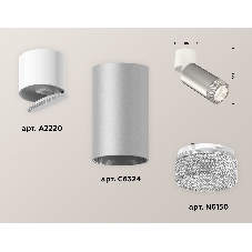 Светильник Ambrella Light XM6324031 SSL/WH/CL серебро песок/белый/прозрачный (A2220, C6324, N6150)