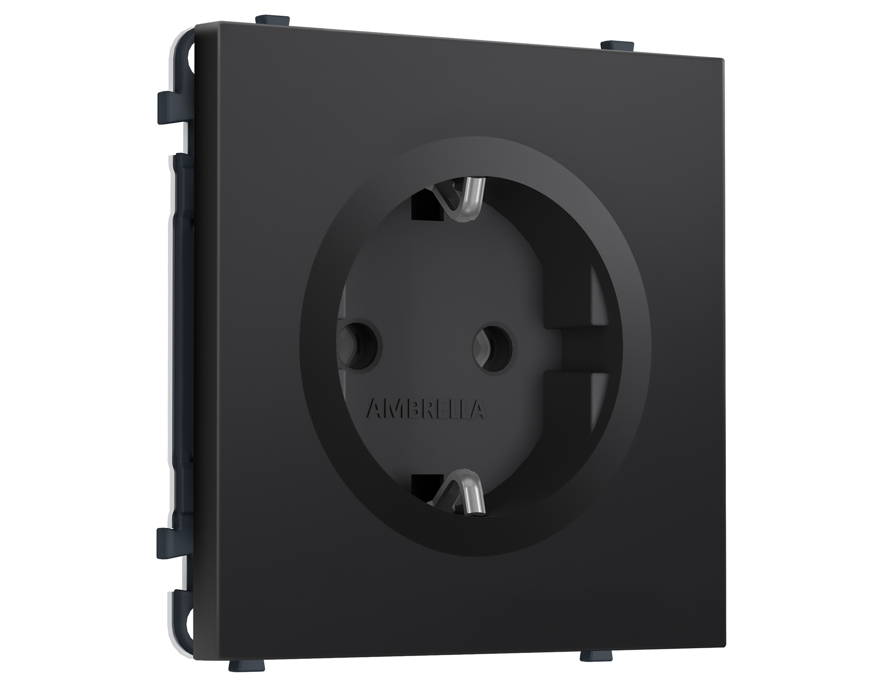 Комплект механизма электрической розетки SIGMA Черный матовый 50Hz 2P+E с/з 16A-250V QUANT PRO (SP8060, PR141)