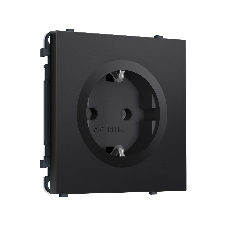 Комплект механизма электрической розетки SIGMA Черный матовый 50Hz 2P+E с/з 16A-250V QUANT PRO (SP8060, PR141)