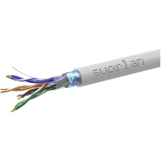 Кабель сетевой информационный Suprlan Standard 01-1031-1 кат.5E F/UTP 4 пары 24AWG PVC внутренний 305м серый Кабель сетевой информационный Suprlan Standard 01-1031-1 кат.5E F/UTP 4 пары 24AWG PVC внутренний 305м серый