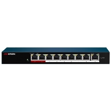 Коммутатор Hikvision DS-3E0109P-E/M(B) 9x100Mb 8PoE+ 58W неуправляемый