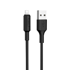 Кабель USB 2.0 HOCO X25, AM/Lightning M, черный, 1м