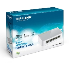 Коммутатор TP-Link SOHO TL-SF1005D Коммутатор 5-port 10/100M mini Desktop Switch, 5 10/100M RJ45 ports, Plastic case