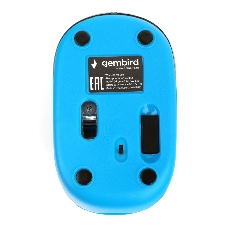 Мышь беспроводная Gembird MUSW-620 синий, 1200 dpi, радиоканал, USB, кнопки - 3