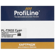 Картридж струйный ProfiLine PL-T2632 для принтеров Epson Expression Premium XP-600/XP-605/XP-700/XP-710/XP-800/XP-820 с чернилами Cyan