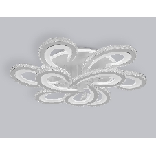 Потолочный светодиодный светильник Ambrella light FA1704/6+3 WH/CH белый/хром 255W 3000K-6400K 610*610*130 (ПДУ РАДИО 2.4G)