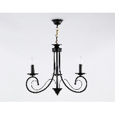 Светильник Ambrella light TR9606/3 BK черный E14/3 max 40W D560*650