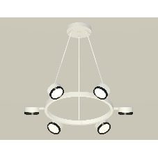 Светильник Ambrella light XB9191151/6 SWH/PBK белый песок/черный полированный GX53 (C9191, N8113)