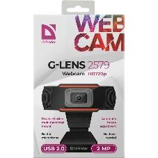 Веб-камера G-lens 2579 HD720p 1280x720, 30 кадр/с, USB Type-A, микрофон, автоосвещение, универсальное крепление