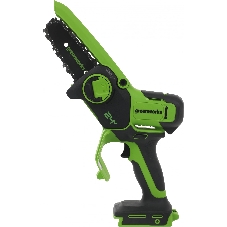 Цепная мини пила GreenWorks G24MCS10 аккумуляторная, 24V, 10 см, без АКБ и ЗУ [2008207]