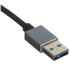 Кабель-переходник USB 3.0 (Am) --> LAN RJ-45 Ethernet 1000 Mbps, Aluminum Shell, VCOM DU312M