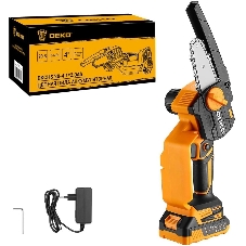 Пила цепная аккумуляторная DEKO DKCHS 20-4 [063-4480] 20В, 1x2.0А·ч
