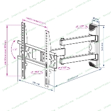 Кронштейн для телевизора Kromax PIXIS-XS черный 22