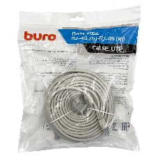 Патч-корд Buro UTP cat.5e 25м серый RJ-45 (m)-RJ-45 (m)