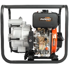 Мотопомпа Patriot MPD 3072 SFE4т дизель 296см3 5.7лс 75м3/ч 1200л/м глуб.8м напор25м 3'' бак3.5л