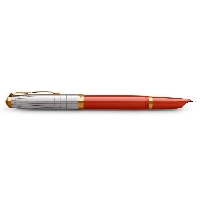 Ручка перьевая Parker 51 Premium (CW2169071) Red Rage GT, F, сталь нержавеющая, подарочная коробка