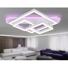 Светильник Ambrella light FA8531 WH белый 132W 3000K-6400K+RGB 630*570*160 (ПДУ РАДИО 2.4G)