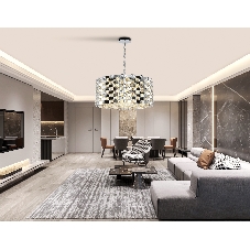 Люстра Ambrella light LH41006/18 CH/CL хром/прозрачный E14*18 max 40W D700*320