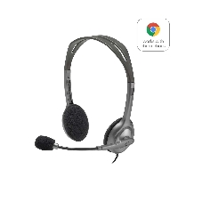 Гарнитура Logitech H111 чёрный, проводная, 3.5 мм