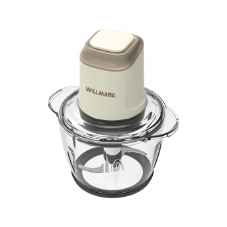Измельчитель Willmark WMC-5288 (400Вт., стекл. чаша 1,2л., двойн. лезвия., рез. основание) (Кремовый Измельчитель Willmark WMC-5288 (400Вт., стекл. чаша 1,2л., двойн. лезвия., рез. основание) (Кремовый