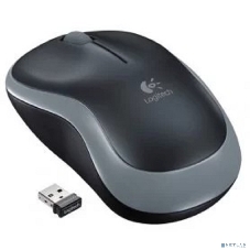 Мышь беспроводная Logitech M185 серый/черный, 1000 dpi, радиоканал, USB, кнопки - 3