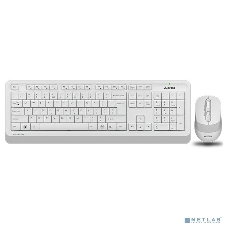Комплект клавиатура+мышь A4Tech FStyler FG1010 беспроводной, USB, 2000 DPI, белый/серый
