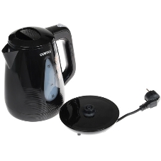 Электрочайник Centek CT-0048 черный, 1.8 л, 2200 Вт, скрытый нагревательный элемент
